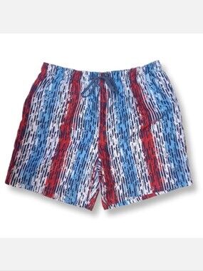 3/$20 Speedo Abstract Striped Swim Trunks Beach Summer Bathing Suit